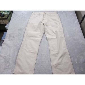 Big Mac Work Wear Pants Mens 38x34 Beige Canvas Utility Carpenter‎ Cotton